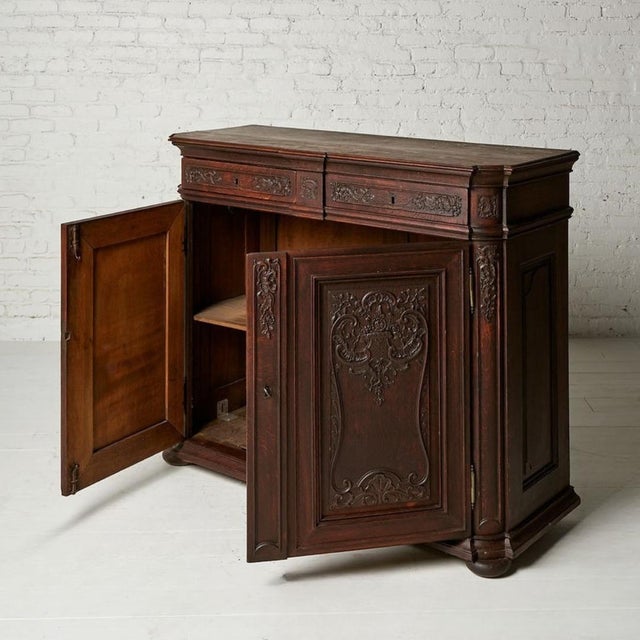 20th Century Belgian Walnut Server For Sale - Image 4 of 6