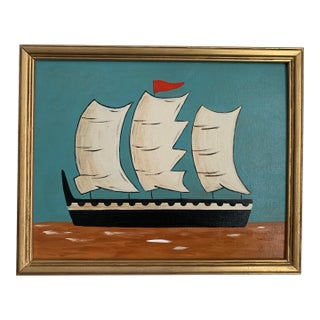 Contemporary Impressionist Style Seascape Painting on Canvas, Framed For Sale