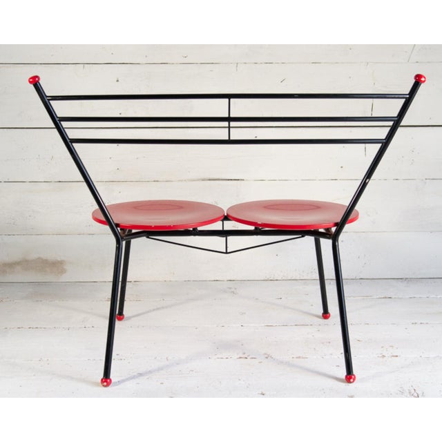 Space Age Double Seat Bench, 1960s For Sale - Image 6 of 18