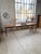 Antique pine farmhouse table with xl dimensions, featuring a 3.1m² top. the top is composed of five planks resting on a...