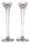 Late 20th Century Marquis by Waterford Corinth Crystal Candlesticks, Pair For Sale
