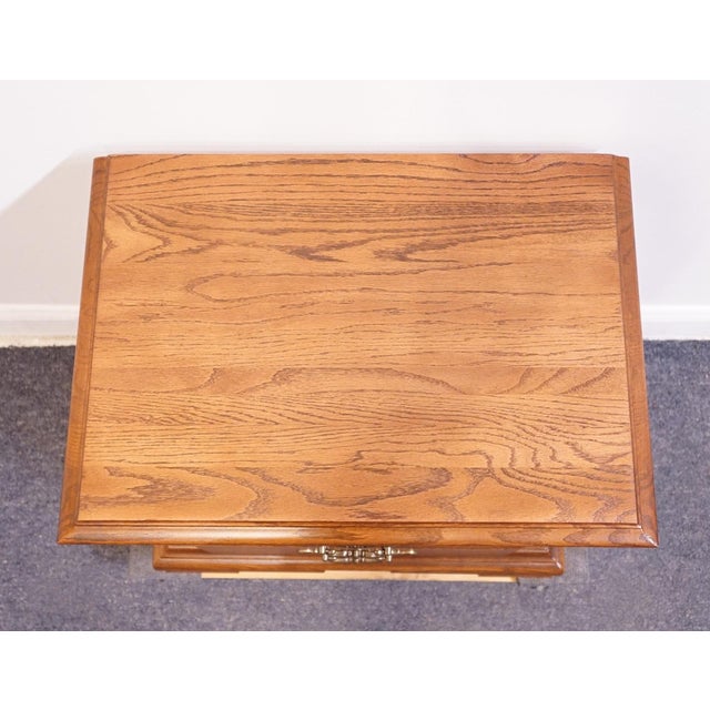 Sumter Cabinet Co. Sterling Oak Collection Country French 25" Two Drawer Nightstand 1805 For Sale - Image 9 of 14