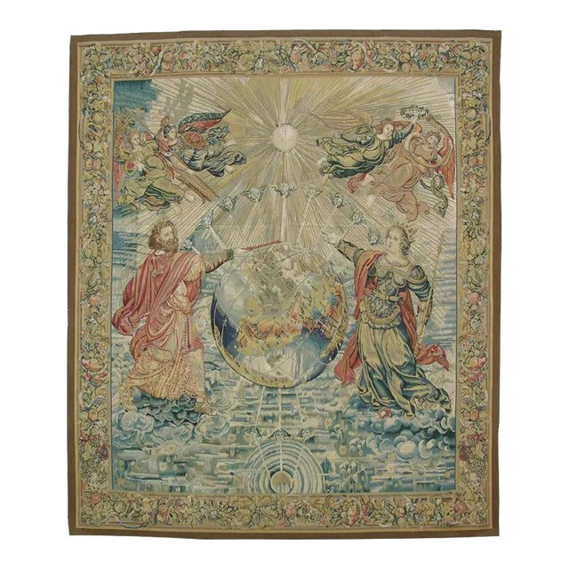 Vintage Tapestry Depicting a Royal Ceremony For Sale