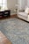 Unique Comfortable Blue Hand Knotted Wool Rug, Country of Origin: India. This exquisite piece showcases the exceptional...