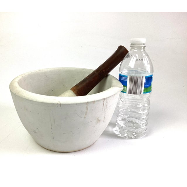 1900s Antique Victorian Ceramic Mortar and Pestle For Sale In New York - Image 6 of 6