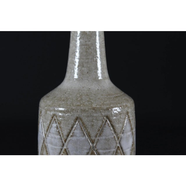 Danish Sand and White Table Lamp by Per Linnemann-Schmidt for Palshus For Sale - Image 4 of 10