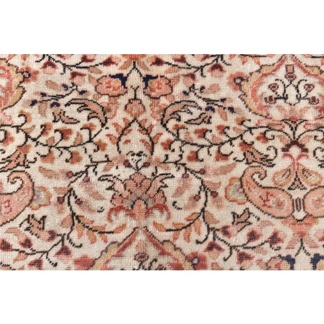 Beige Vintage Turkish Rug in Wool For Sale - Image 8 of 14