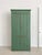 Primitive Painted Green Four Door Cabinet With Original Brass Sliding Lock For Sale - Image 4 of 18