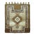 Vintage Brown Turkish Tribal Square Scatter Size Square Rug - 3'8" x 4'2" For Sale