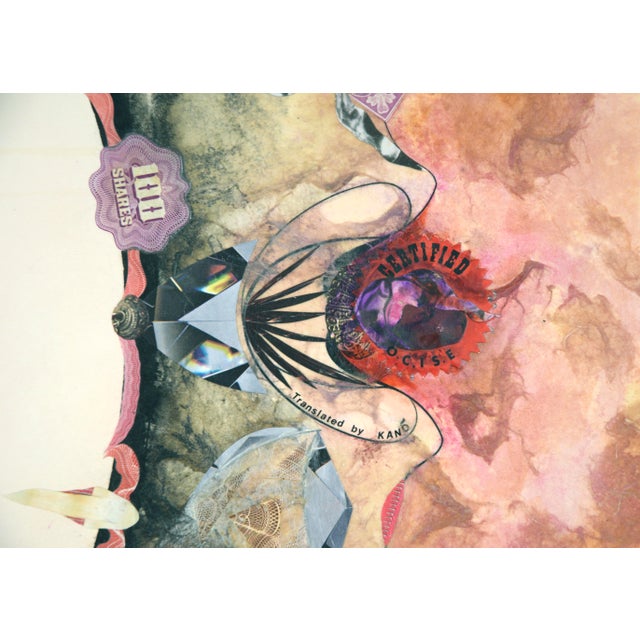 Sculpture Materials "Symbols of Authority" Satirical Bond Paperwork Collage by Mickey "Kano" Kane For Sale - Image 7 of 8