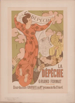 Maurice Denis, La Dêpêche from Les Maîtres de L'Affiche, 1898, Original Lithograph