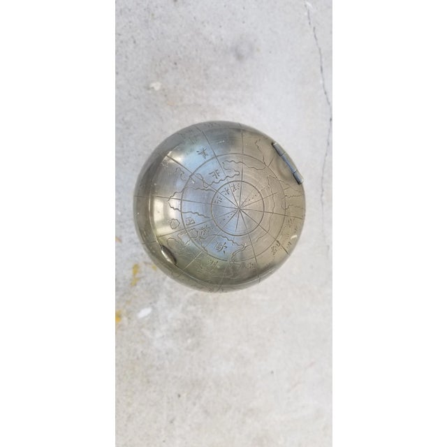 Antique Globe Tea Caddy For Sale In Los Angeles - Image 6 of 7