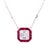 Contemporary Elegant Art Deco - Inspired Design Ruby & Diamond Pendant Necklace For Sale - Image 3 of 3