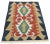 Tribal Vintage Persian Shiraz Kilim Rug - 02'00 X 02'11 For Sale - Image 3 of 9