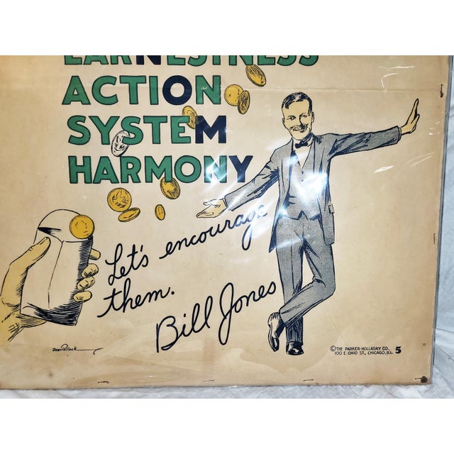 1920s Original 1927 Large Bill Jones Motivational Poster For Sale - Image 5 of 5