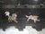 Wood Chinese Folding Screen with Carved Hardstone Animals, 1920 For Sale - Image 7 of 17