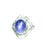 Early 21st Century 10.75 Carat Blue Star Sapphire Diamond Platinum Double Halo Ring, Size 6.5 For Sale - Image 5 of 8