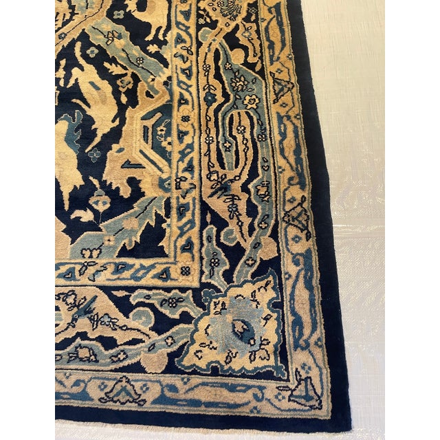 Chinese Antique 1900s Chinese Pictorial Animal Rug 11'8" X 9'2" For Sale - Image 3 of 4