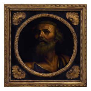 Ciro De Rosa, Philosopher Portrait, Oil on Canvas, Framed