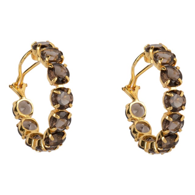 Elaine Hoops, Brown, Pierced For Sale