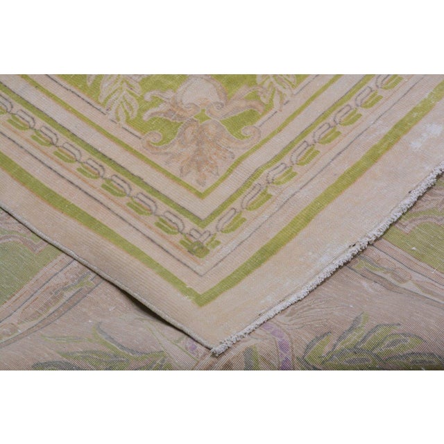 Vintage Chinese Art Deco Hand Knotted Rug, 13'5x21'8 For Sale In New York - Image 6 of 6