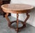 Brown 20th French Marquetry Round Center Table With Four Cabriole Legs '2 Available' For Sale - Image 8 of 11