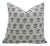 Floral Block Print Cushion Cover for Home Decor Pure Linen 24x24 Inch- 7Patt For Sale