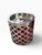 Postmodern Vintage Cynthia Rowley Chrome & Red Lattice Ice Bucket For Sale - Image 3 of 7