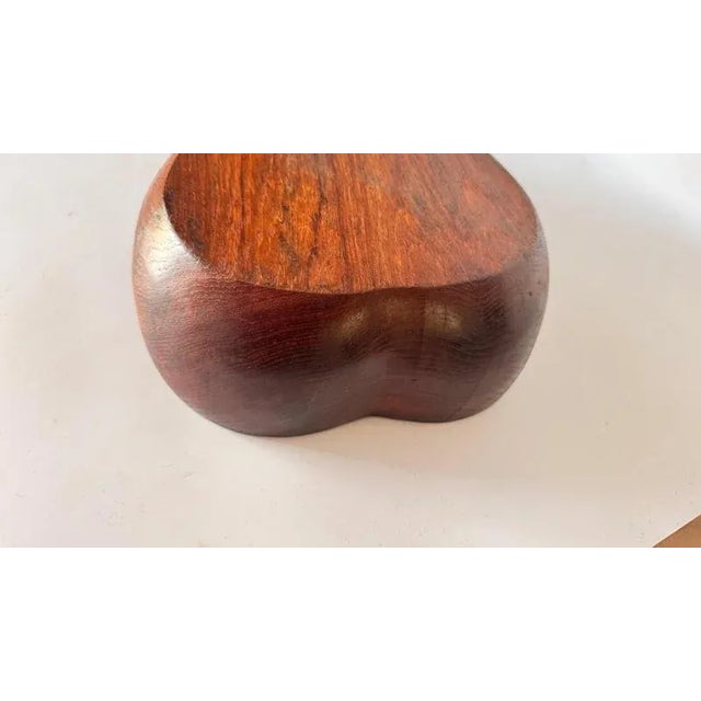 Vintage French Wooden Pear-Shaped Bowl, 1970s For Sale - Image 10 of 14