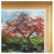 Post Impressionist Lakeside Red Tree Oil on Canvas in Gilt Frame For Sale - Image 3 of 4