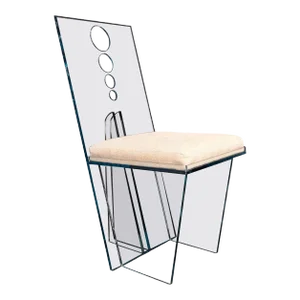 Charles Hollis Jones 'Wisteria' Lucite Dining Chair Introduced, 1968