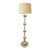 Vintage 1970s Karl Springer Style Acrylic & Brass Fax Bamboo Floor Lamp For Sale
