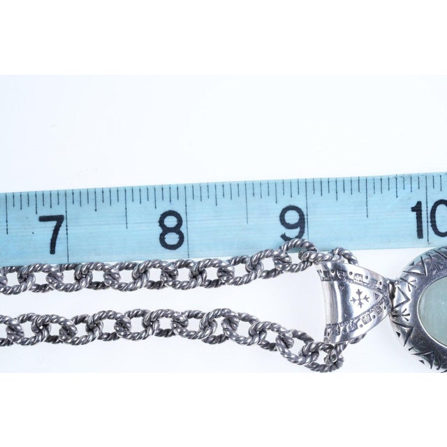 Late 20th Century 20" Heavy Carolyn Pollack Relios Southwestern necklace and pendant For Sale - Image 5 of 6