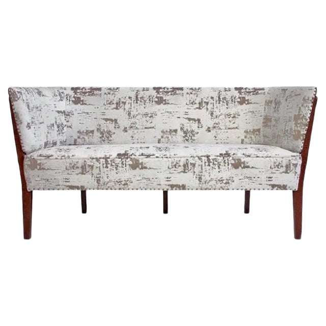 Model 2240 Stained Beech Two-Seater Sofa by Søren Hansen for Fritz Hansen, 1939 For Sale