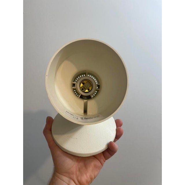 1970s 1970s Iconic Pair of General Electric PLK-1 Spot Lamps | Space Age Minimalist Lighting | Cream Eyeball Lights For Sale - Image 5 of 10