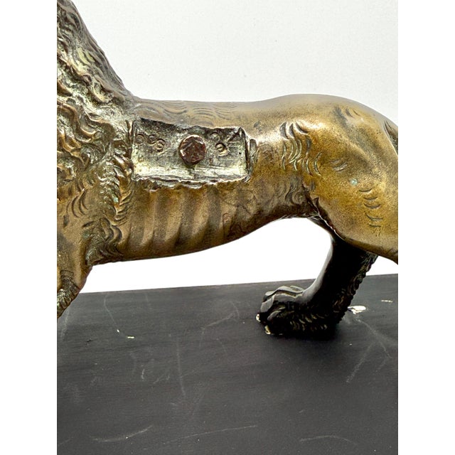Antique Medieval Bronze Sculpture of a Lion For Sale - Image 16 of 18