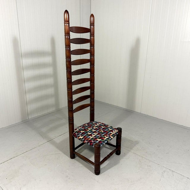 1970s High Back Ladder Chair, 1970s For Sale - Image 5 of 16