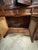 Vintage Korean-Style Wooden Storage Tansu Cabinet With Lattice Doors & Iron Hardware For Sale - Image 9 of 12