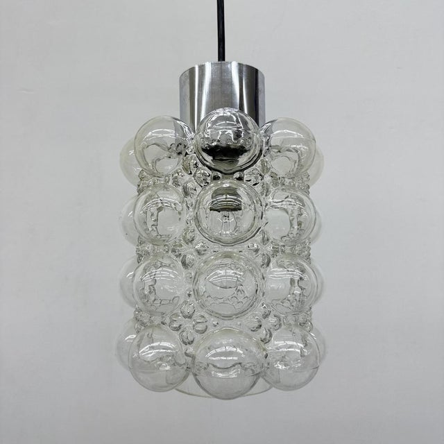 Large Bubble Glass Pendant by Helena Tynell for Limburg, Germany, 1970s For Sale - Image 11 of 18