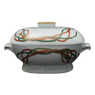 Covered Limoges Porcelain Tureen from Christian Dior, 1986 For Sale