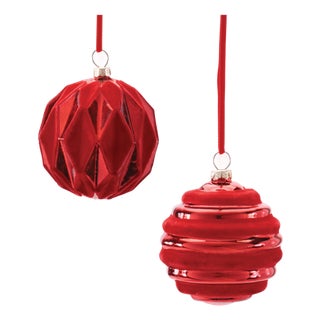 Glass Ball Ornaments (Set of 12) For Sale