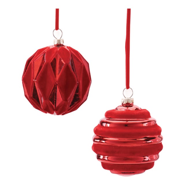 Glass Ball Ornaments (Set of 12) For Sale