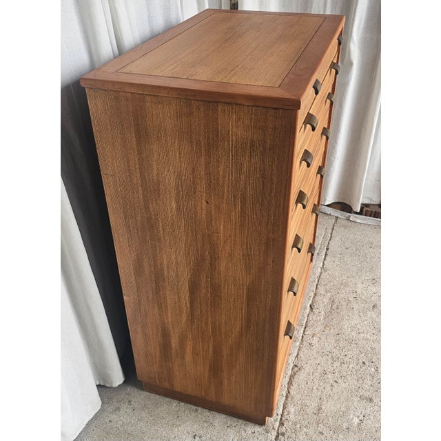 Vintage Tall Dresser, Drexel Precedent Collection by Edward Wormley, Mid Century Modern Chest of Drawers For Sale - Image 14 of 18