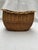 Farmhouse Rounded Wicker Basket For Sale - Image 3 of 8