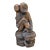 Large Antique Chinese Carved Wood Monkey Statue, Circa 1900 For Sale