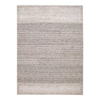 21st Century Contemporary Textured Loop Wool Rug For Sale