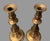 Metal Pair of 10.75" Antique English Brass Push Up Candlesticks Round Bases For Sale - Image 7 of 8