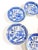 Chinoiserie Antique Blue Willow Butter Pat Plates – Chinoiserie Blue & White – Set of 6 For Sale - Image 3 of 12