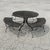 Mid-Century Modern Mid 20th Century Woodard Round Patio Table with Three Benches, Attributed For Sale - Image 3 of 11