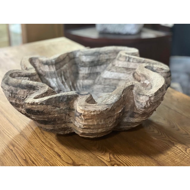 Wood Carved Wood Sculpture Centerpiece by New York Artist Ann Pachner. For Sale - Image 7 of 7